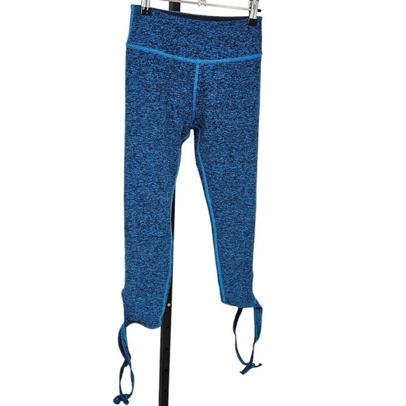 Beyond Yoga Womens Ankle Tie Crop Space Dye Leggings  Blue Size Medium - Picture 8 of 9